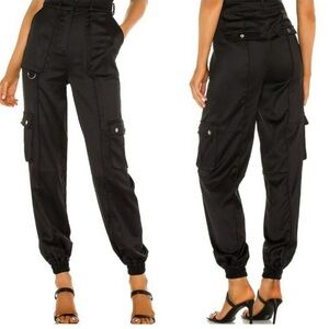 h:ours satin cargo pants